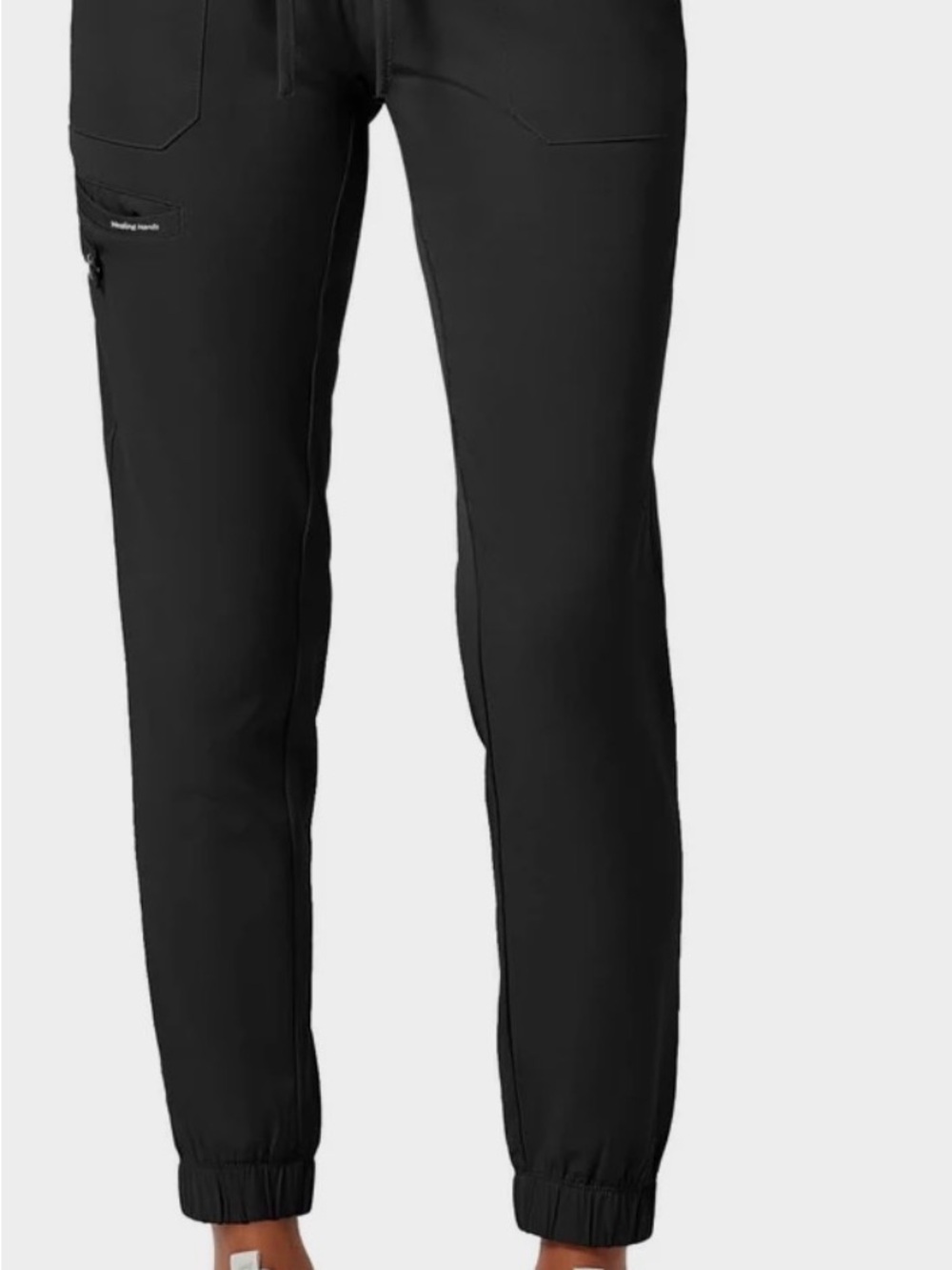 Healing Hands HH works black scrub joggers Sz Large